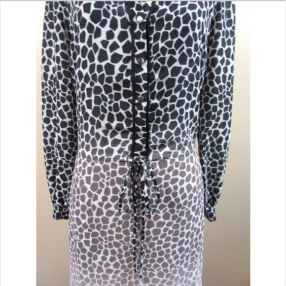 Banana Republic Animal Print Giraffe Shirt Dress - Picture 2 of 7